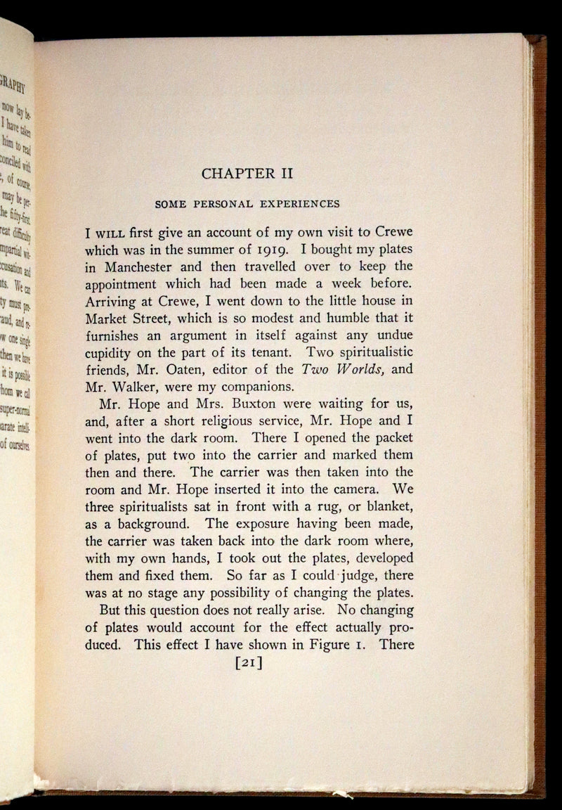 1923 Scarce First US Edition - Arthur Conan DOYLE - The Case for Spirit Photography. Ghosts or other spiritual entities.