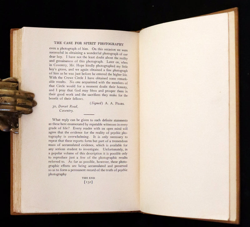 1923 Scarce First US Edition - Arthur Conan DOYLE - The Case for Spirit Photography. Ghosts or other spiritual entities.