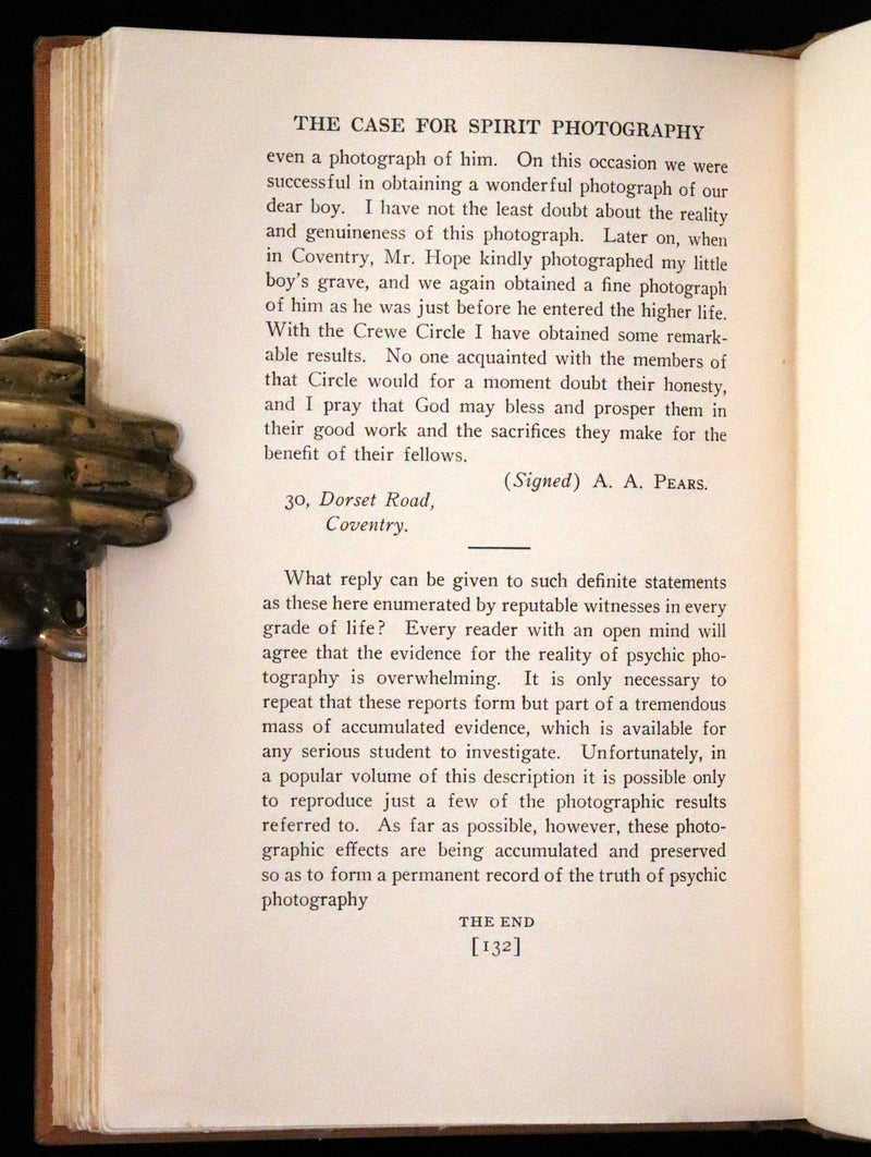 1923 Scarce First US Edition - Arthur Conan DOYLE - The Case for Spirit Photography. Ghosts or other spiritual entities.