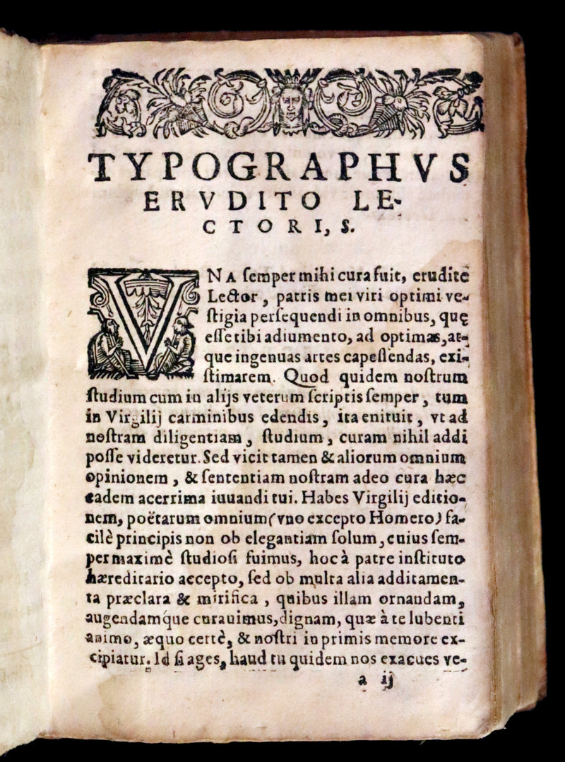 1632 Scarce Latin vellum Book - VIRGIL Works - P. Virgilii Maronis Opera (Aeneid, Georgics, etc)
