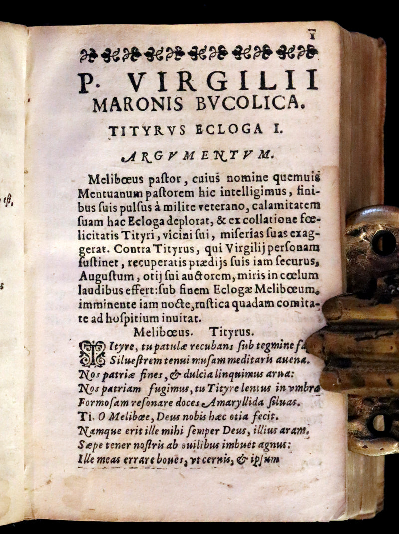 1632 Scarce Latin vellum Book - VIRGIL Works - P. Virgilii Maronis Opera (Aeneid, Georgics, etc)