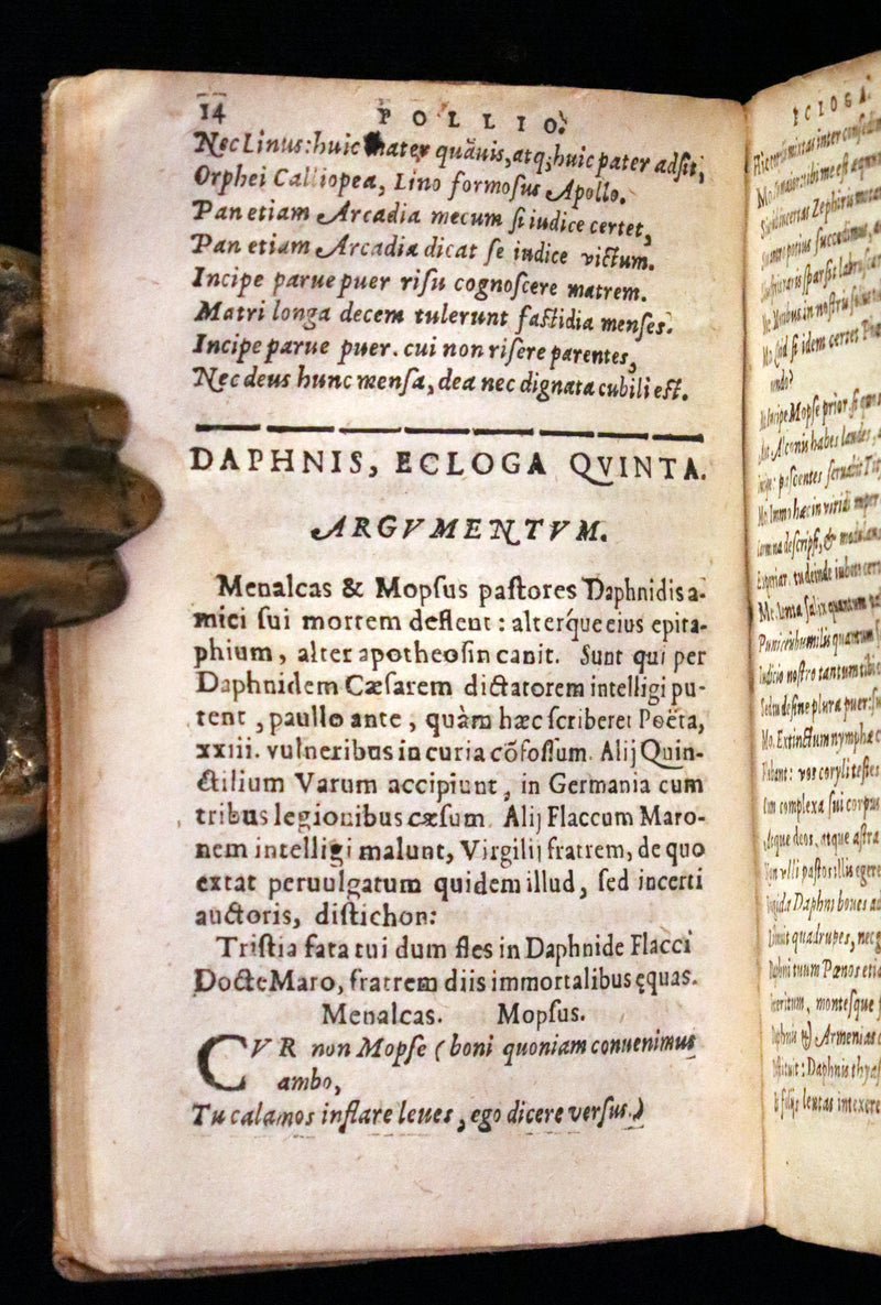 1632 Scarce Latin vellum Book - VIRGIL Works - P. Virgilii Maronis Opera (Aeneid, Georgics, etc)