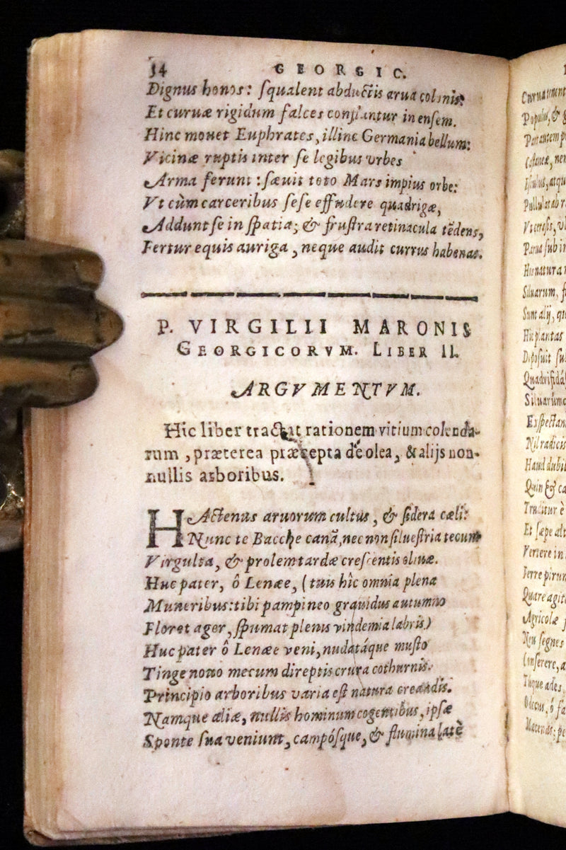 1632 Scarce Latin vellum Book - VIRGIL Works - P. Virgilii Maronis Opera (Aeneid, Georgics, etc)