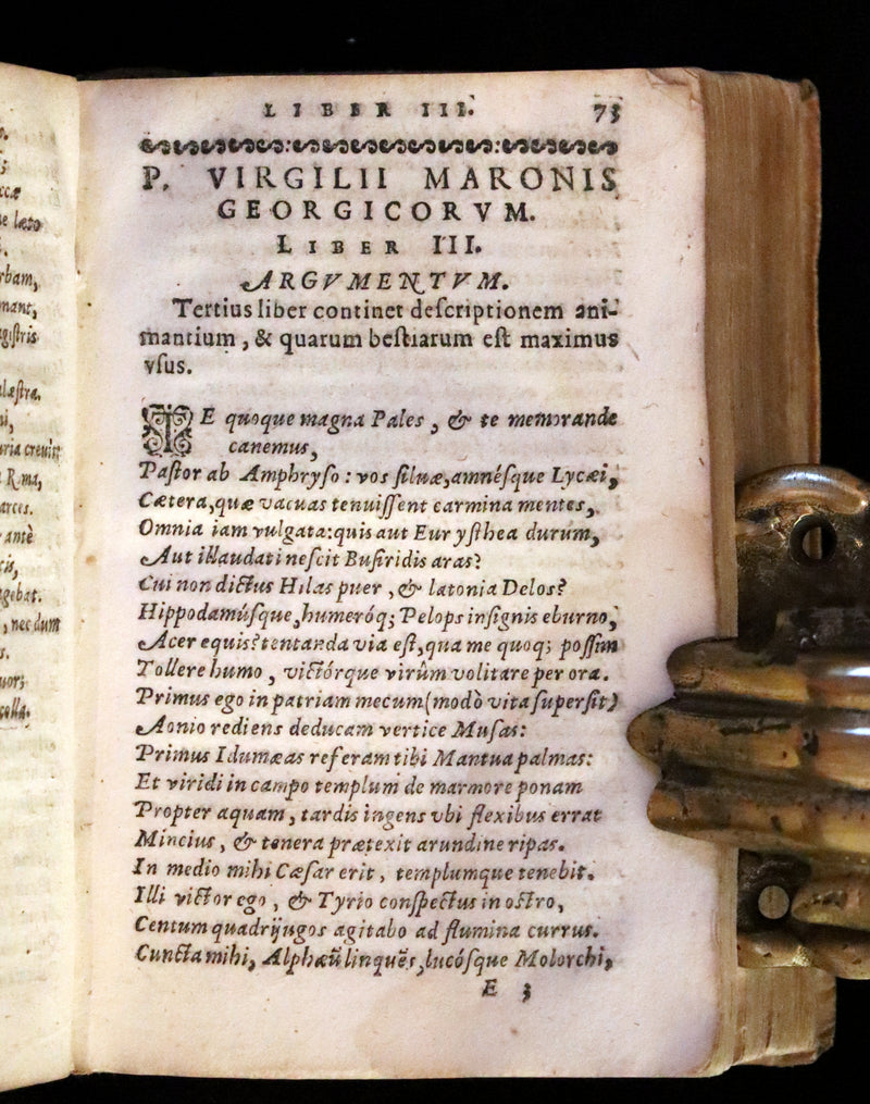 1632 Scarce Latin vellum Book - VIRGIL Works - P. Virgilii Maronis Opera (Aeneid, Georgics, etc)