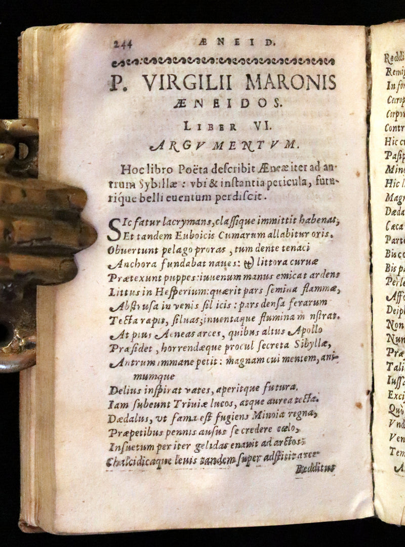 1632 Scarce Latin vellum Book - VIRGIL Works - P. Virgilii Maronis Opera (Aeneid, Georgics, etc)