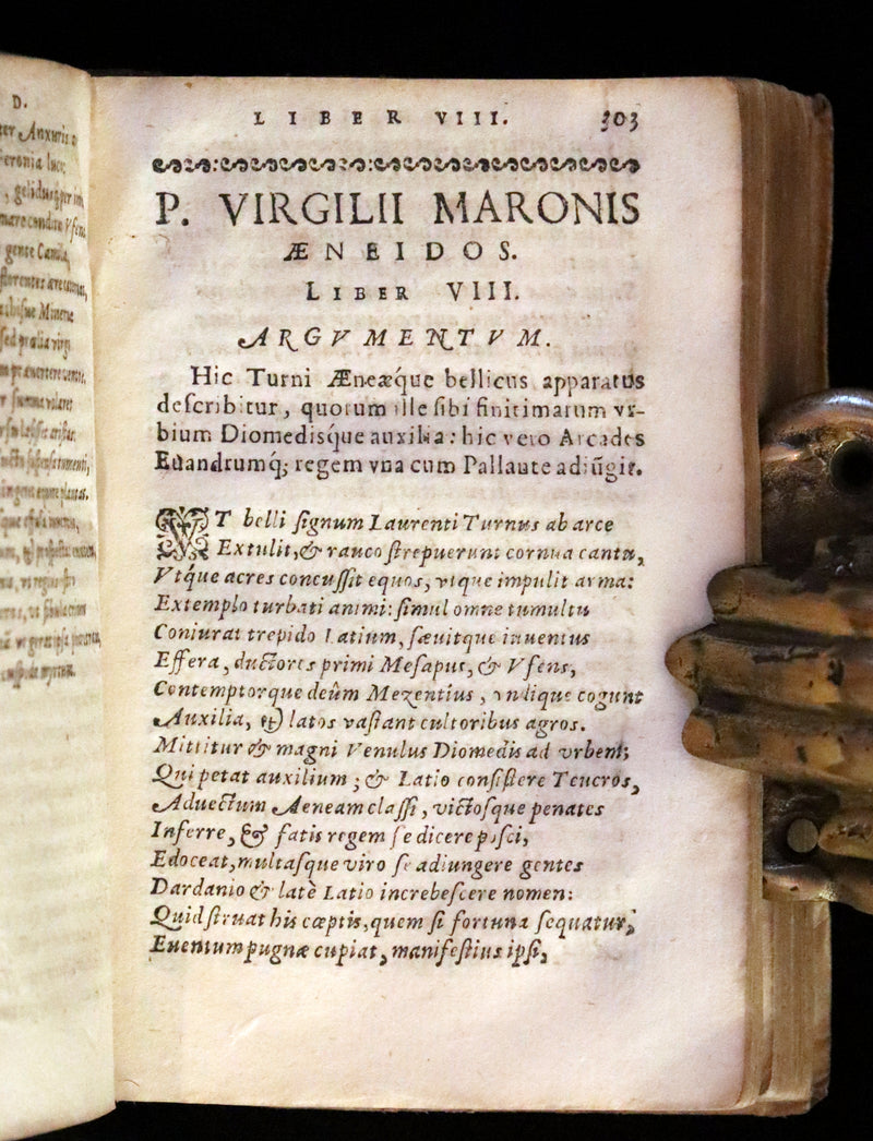 1632 Scarce Latin vellum Book - VIRGIL Works - P. Virgilii Maronis Opera (Aeneid, Georgics, etc)