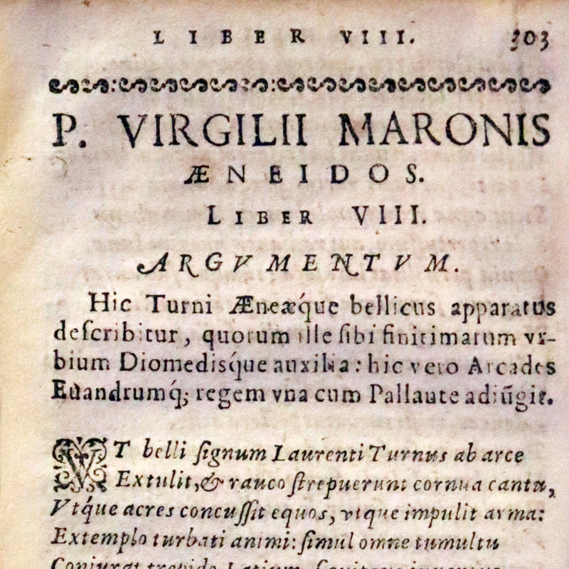 1632 Scarce Latin vellum Book - VIRGIL Works - P. Virgilii Maronis Opera (Aeneid, Georgics, etc)