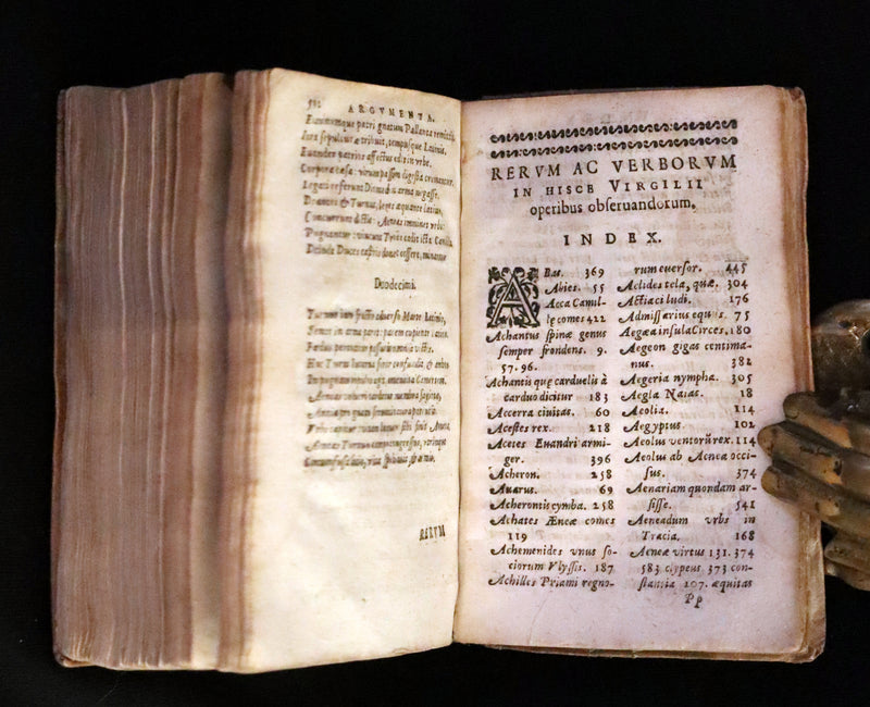 1632 Scarce Latin vellum Book - VIRGIL Works - P. Virgilii Maronis Opera (Aeneid, Georgics, etc)