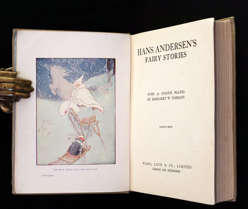 1926 Rare Book - Hans Andersen's FAIRY Stories with 48 Coloured Plates By Margaret W. Tarrant.