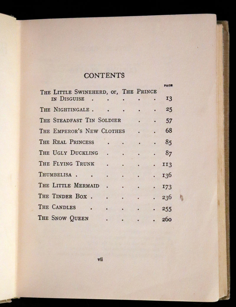 1926 Rare Book - Hans Andersen's FAIRY Stories with 48 Coloured Plates By Margaret W. Tarrant.