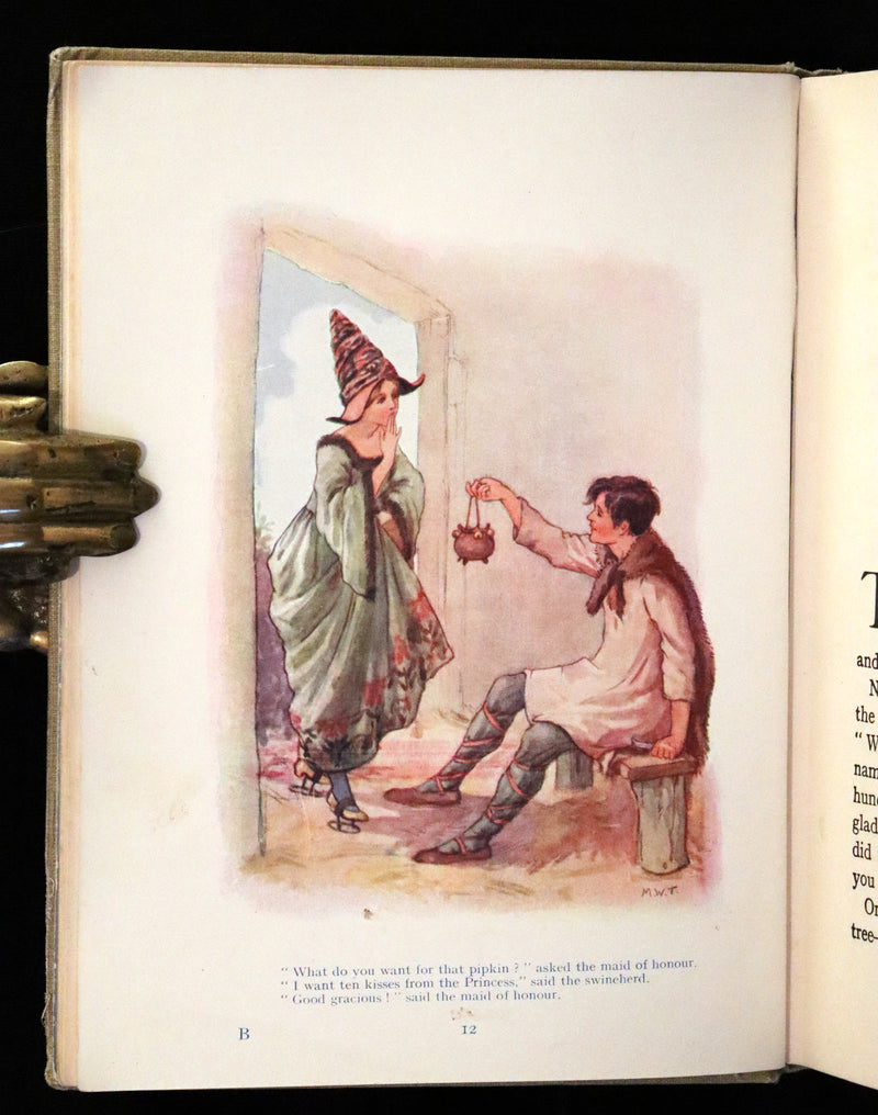 1926 Rare Book - Hans Andersen's FAIRY Stories with 48 Coloured Plates By Margaret W. Tarrant.