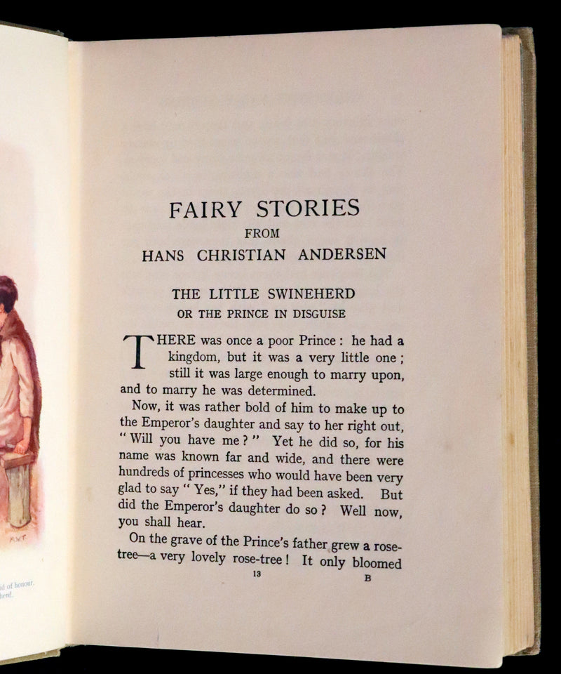 1926 Rare Book - Hans Andersen's FAIRY Stories with 48 Coloured Plates By Margaret W. Tarrant.
