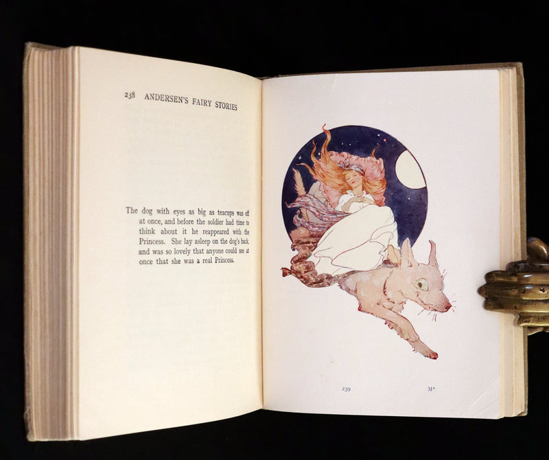 1926 Rare Book - Hans Andersen's FAIRY Stories with 48 Coloured Plates By Margaret W. Tarrant.