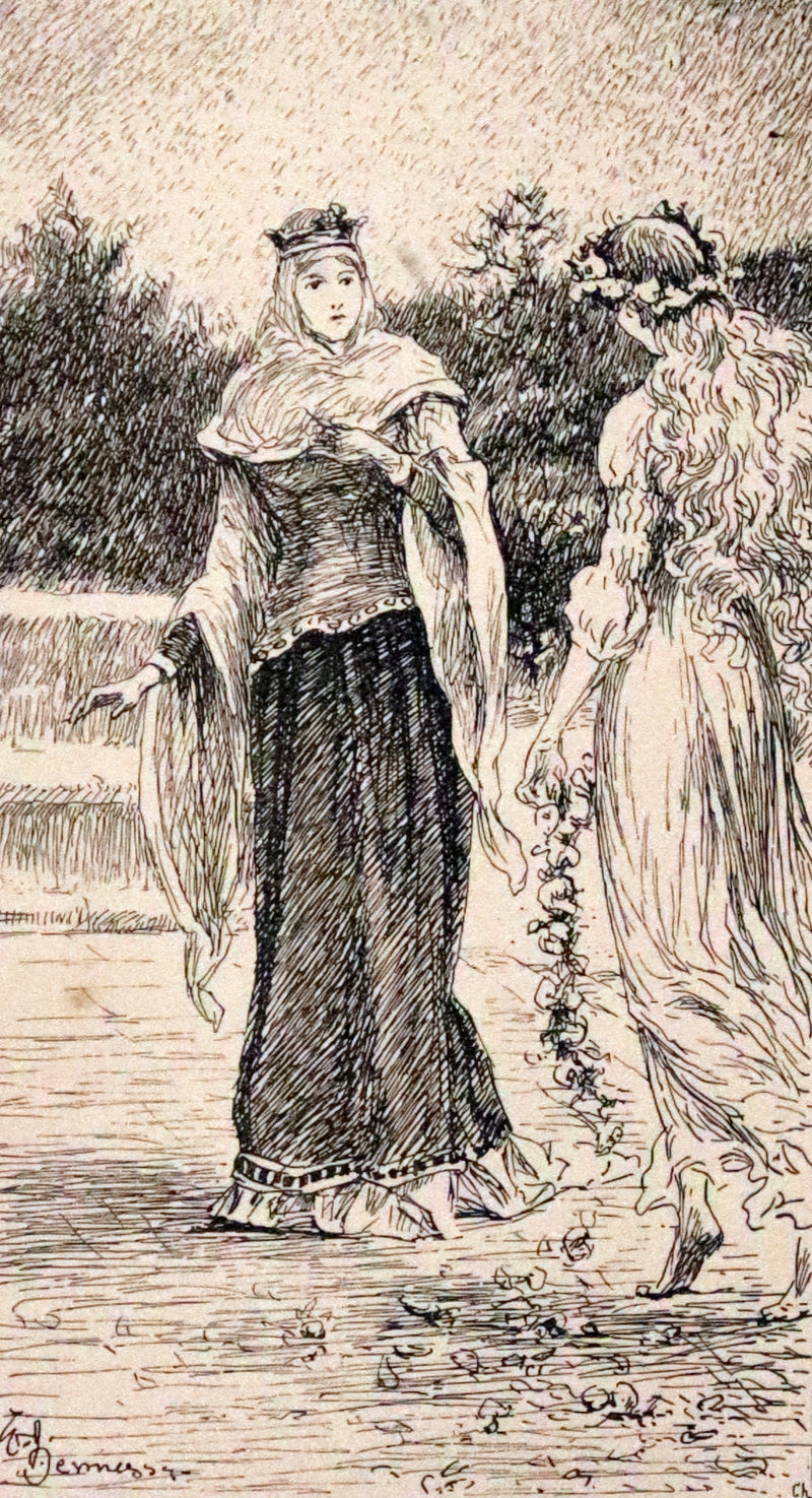 1892 Scarce First Edition - AN ENCHANTED GARDEN, Fairy Stories by Mary Louisa Molesworth illustrated by William John Hennessy.