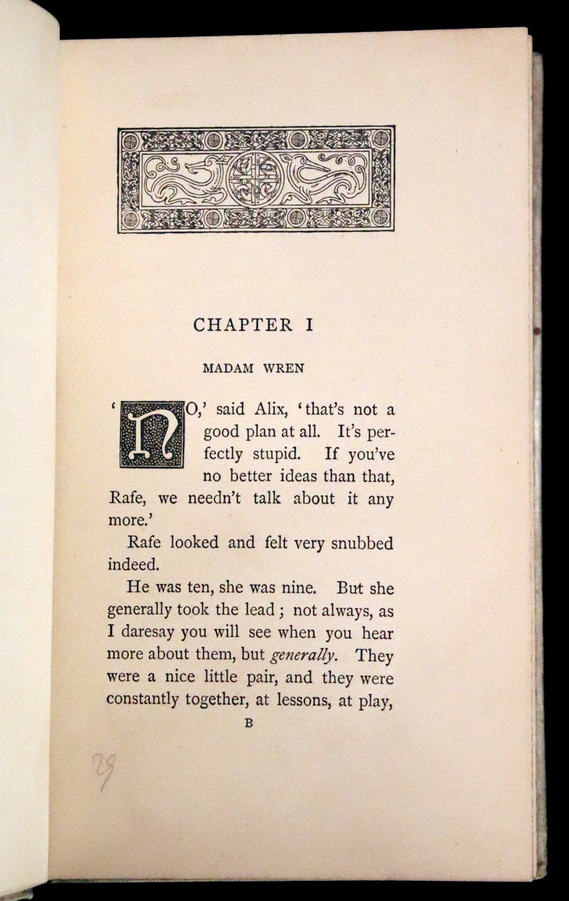 1892 Scarce First Edition - AN ENCHANTED GARDEN, Fairy Stories by Mary Louisa Molesworth illustrated by William John Hennessy.
