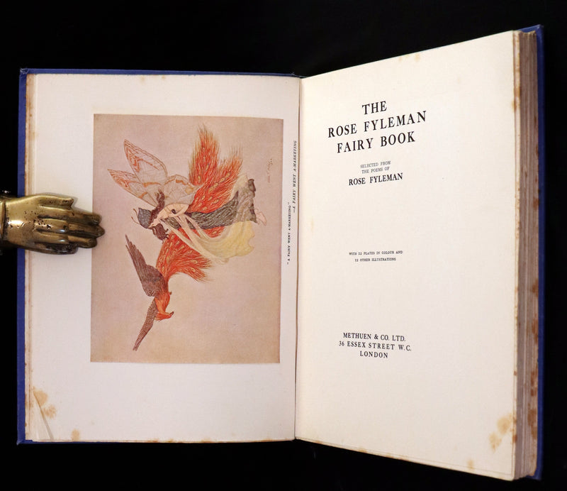 1923 Rare First Edition - The Rose Fyleman Fairy Book Illustrated by Hilda T. Miller.