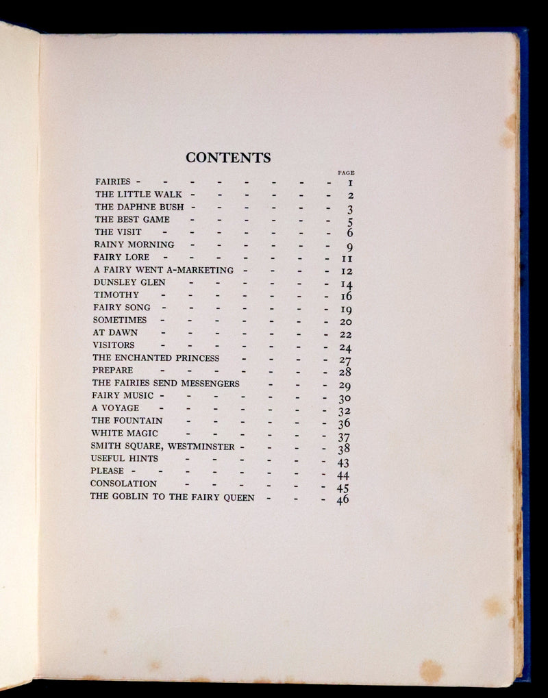 1923 Rare First Edition - The Rose Fyleman Fairy Book Illustrated by Hilda T. Miller.