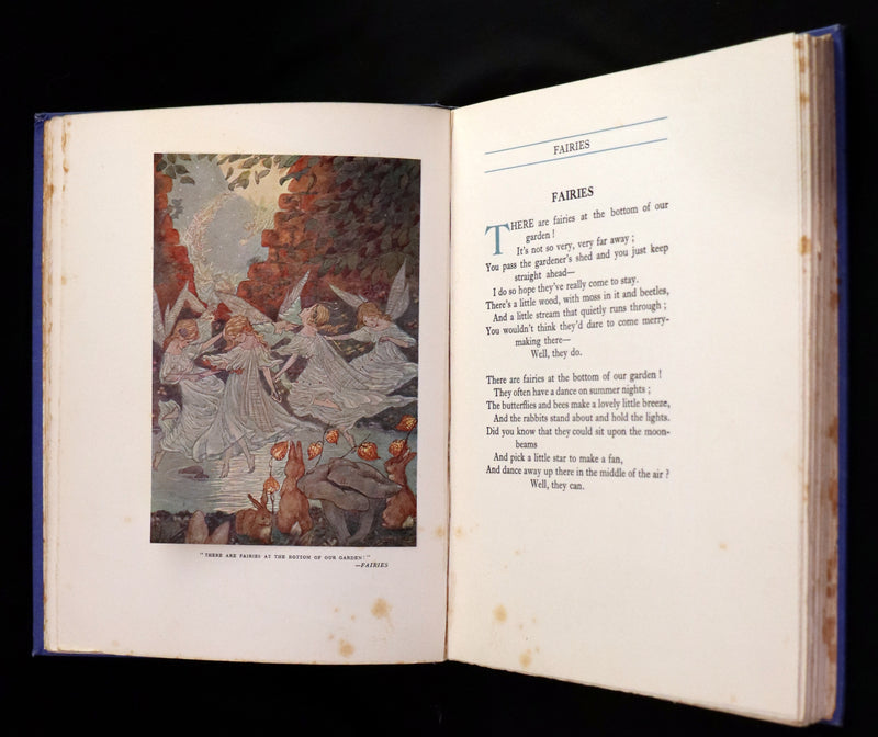 1923 Rare First Edition - The Rose Fyleman Fairy Book Illustrated by Hilda T. Miller.
