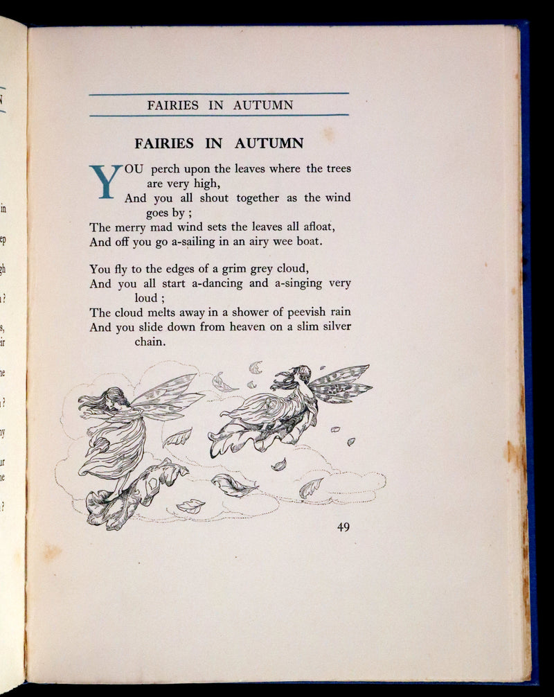 1923 Rare First Edition - The Rose Fyleman Fairy Book Illustrated by Hilda T. Miller.