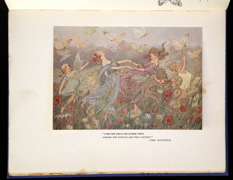 1923 Rare First Edition - The Rose Fyleman Fairy Book Illustrated by Hilda T. Miller.
