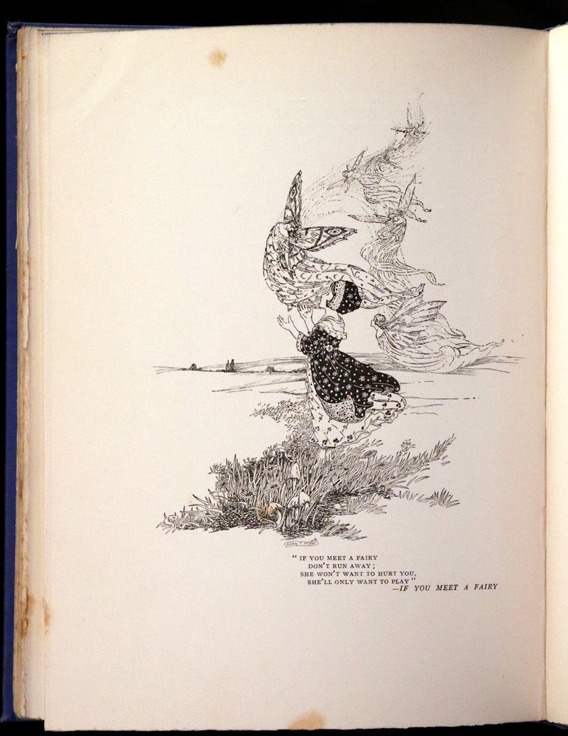 1923 Rare First Edition - The Rose Fyleman Fairy Book Illustrated by Hilda T. Miller.