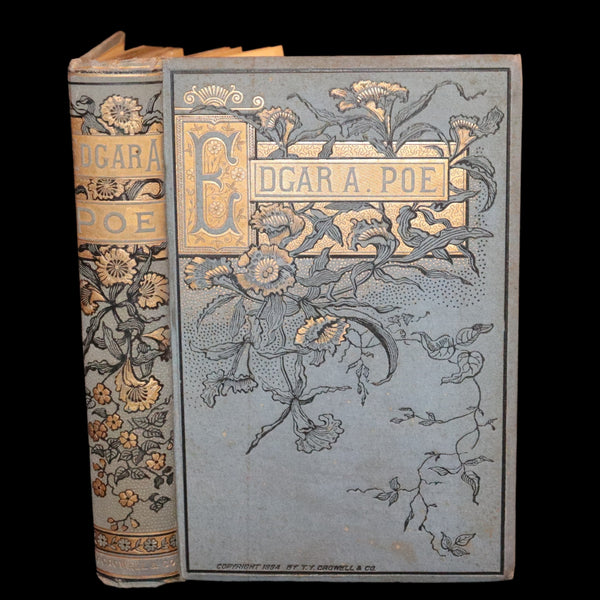1884 Rare Book - Poems by Edgar Allan POE with Memoir (The Raven, Lenore, Fairy-Land, ...)