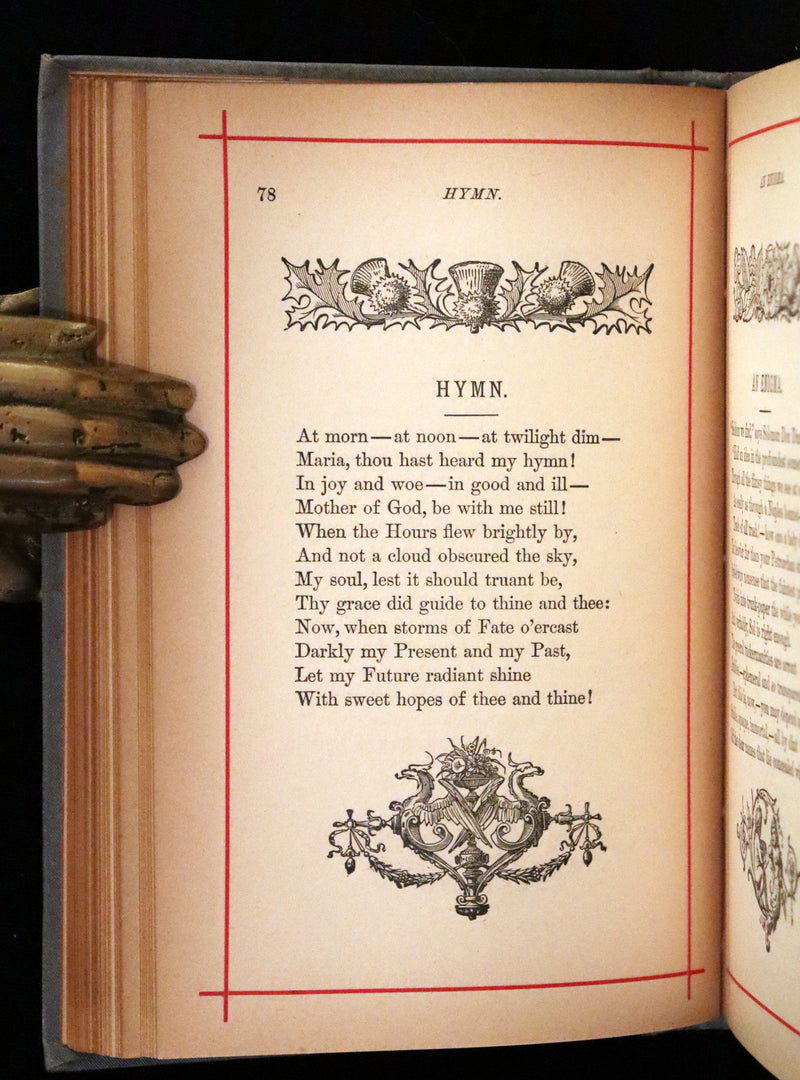 1884 Rare Book - Poems by Edgar Allan POE with Memoir (The Raven, Lenore, Fairy-Land, ...)