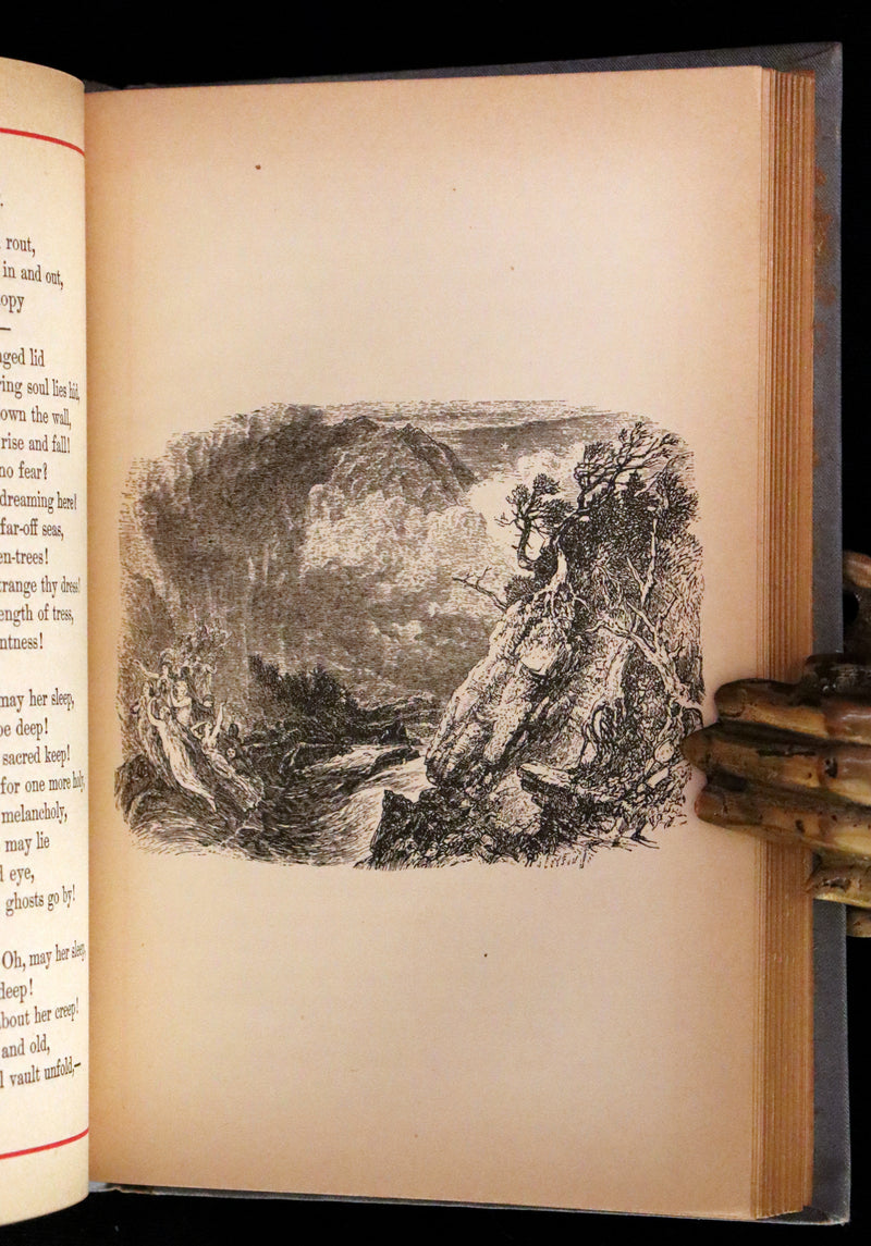 1884 Rare Book - Poems by Edgar Allan POE with Memoir (The Raven, Lenore, Fairy-Land, ...)