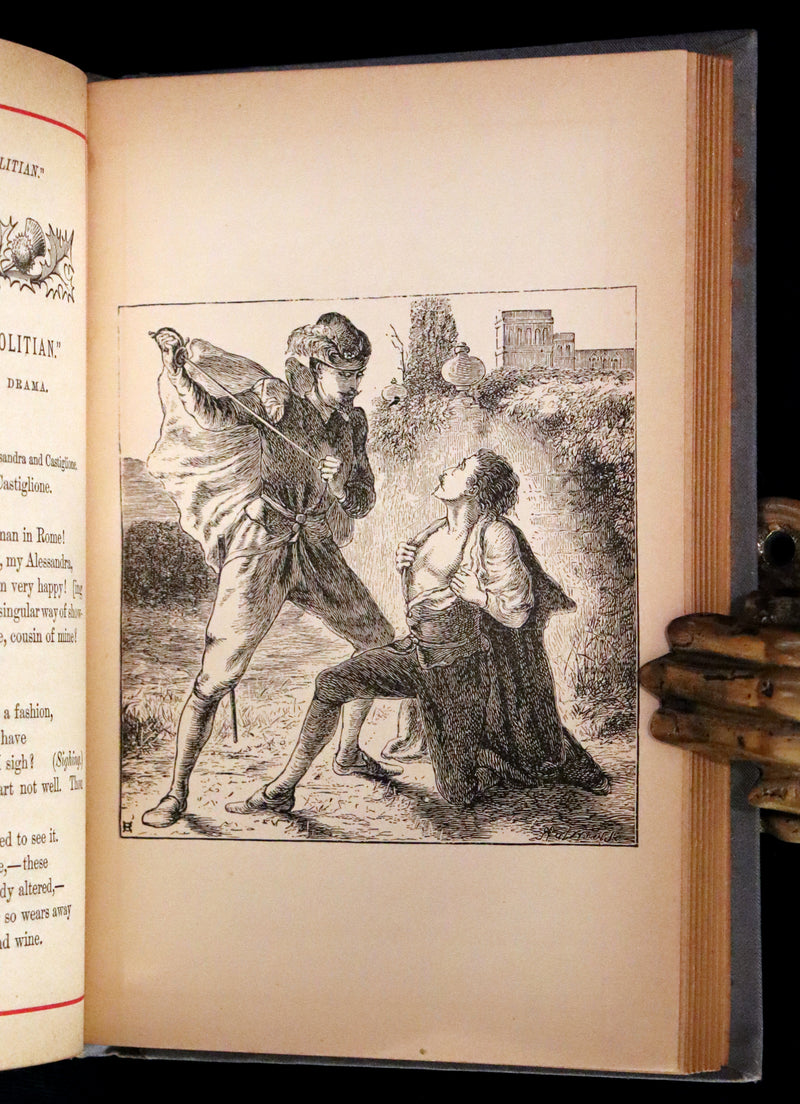1884 Rare Book - Poems by Edgar Allan POE with Memoir (The Raven, Lenore, Fairy-Land, ...)