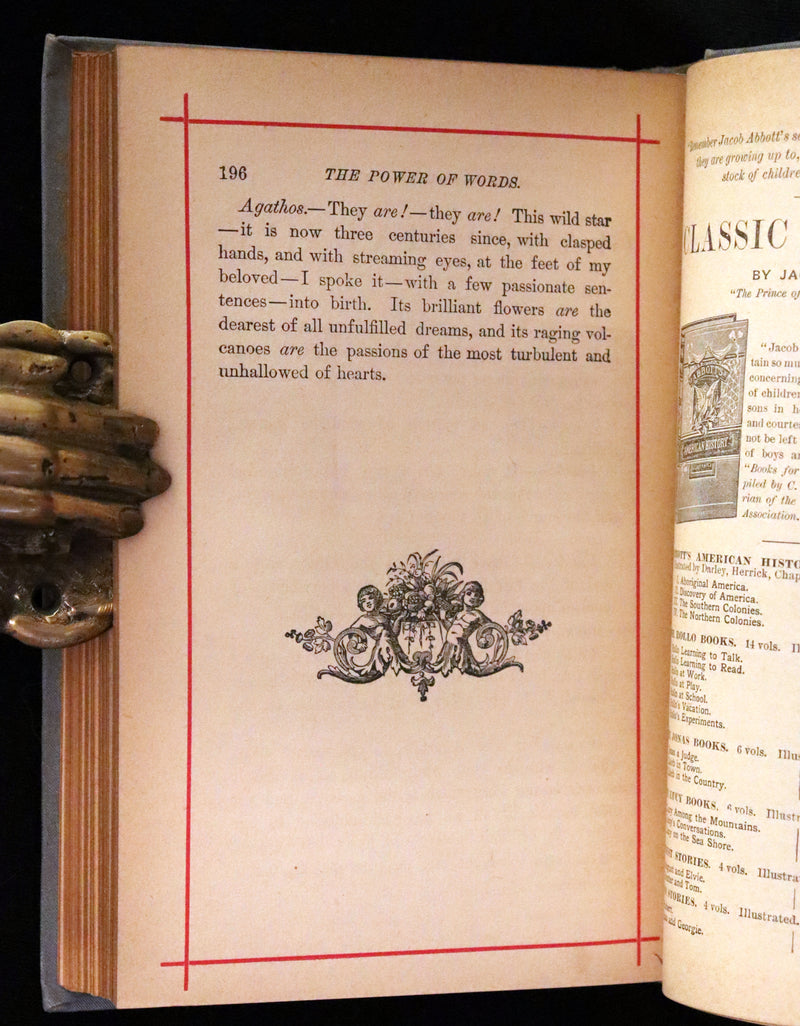 1884 Rare Book - Poems by Edgar Allan POE with Memoir (The Raven, Lenore, Fairy-Land, ...)