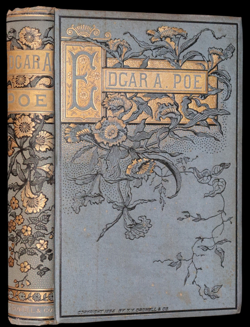 1884 Rare Book - Poems by Edgar Allan POE with Memoir (The Raven, Lenore, Fairy-Land, ...)