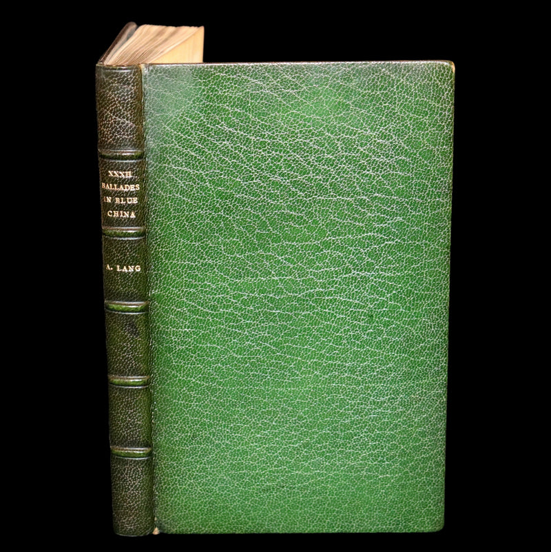 1899 Rare Book bound by Riviere - XXXII Ballades in Blue China, poems by Andrew Lang.