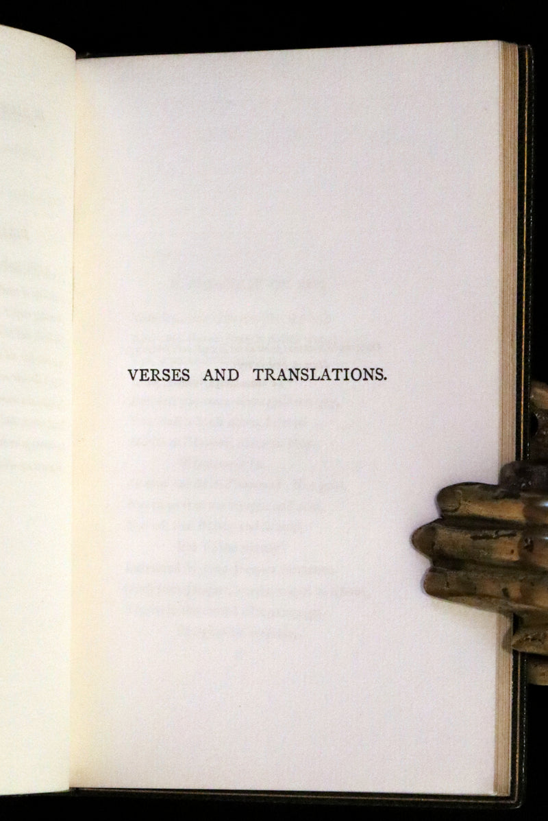 1899 Rare Book bound by Riviere - XXXII Ballades in Blue China, poems by Andrew Lang.