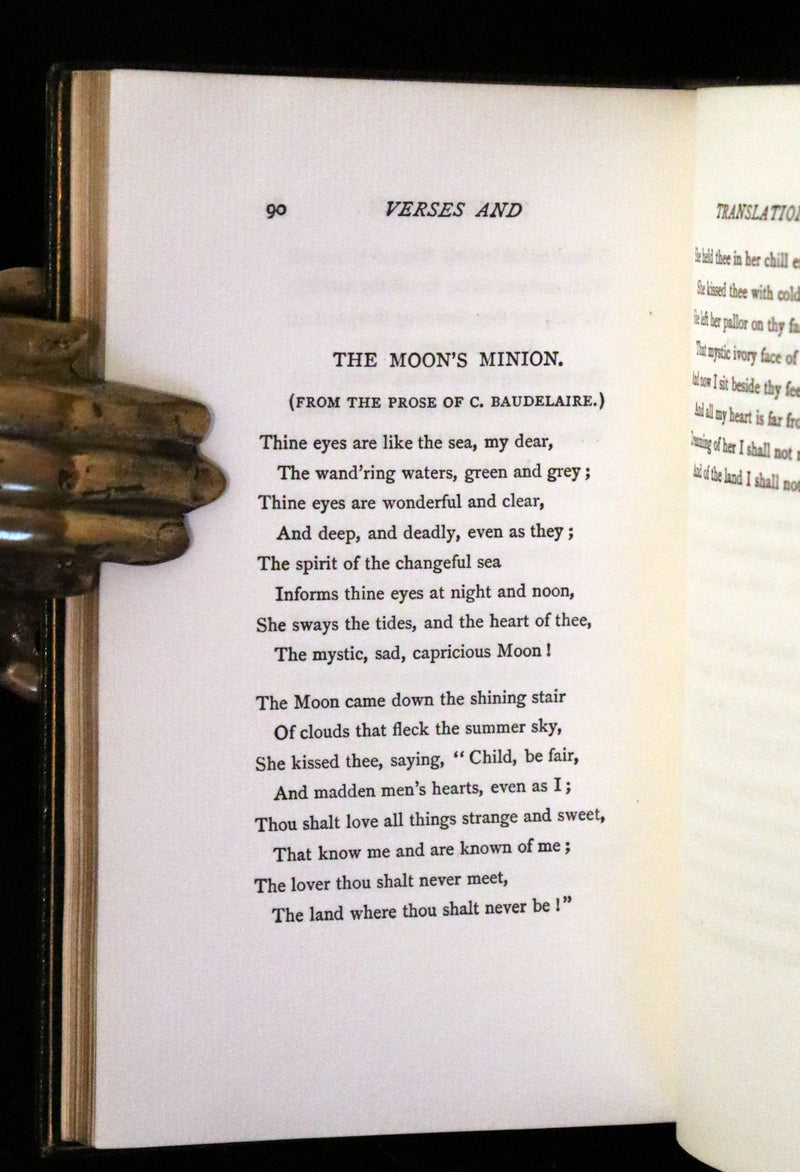 1899 Rare Book bound by Riviere - XXXII Ballades in Blue China, poems by Andrew Lang.