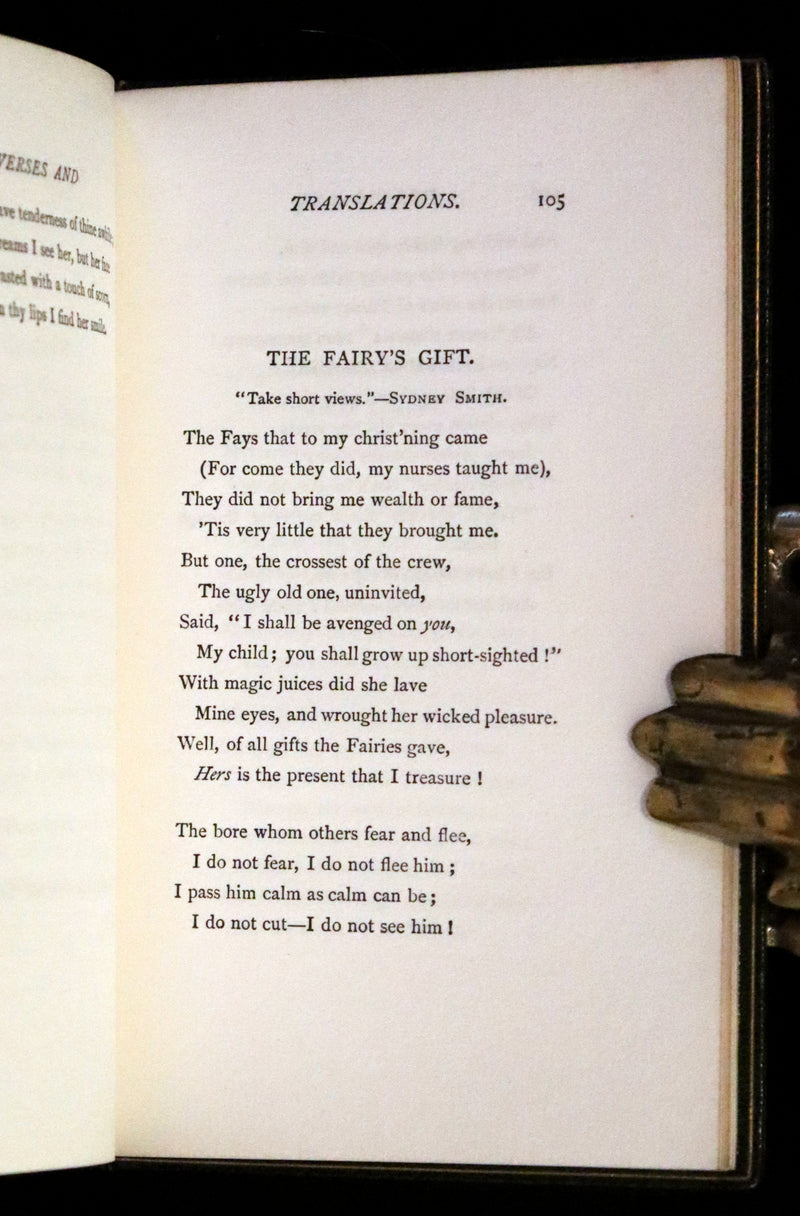 1899 Rare Book bound by Riviere - XXXII Ballades in Blue China, poems by Andrew Lang.