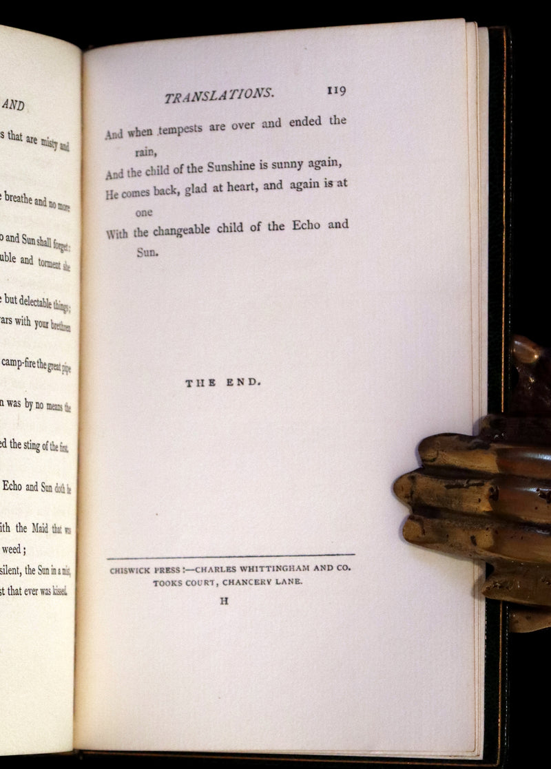 1899 Rare Book bound by Riviere - XXXII Ballades in Blue China, poems by Andrew Lang.