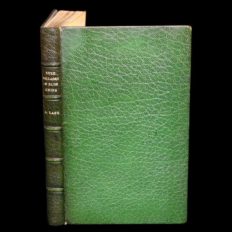 1899 Rare Book bound by Riviere - XXXII Ballades in Blue China, poems by Andrew Lang.