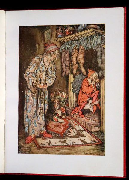 1938 Rare Book Bound by Sangorski - The NIGHT Before CHRISTMAS illustrated by Arthur Rackham.