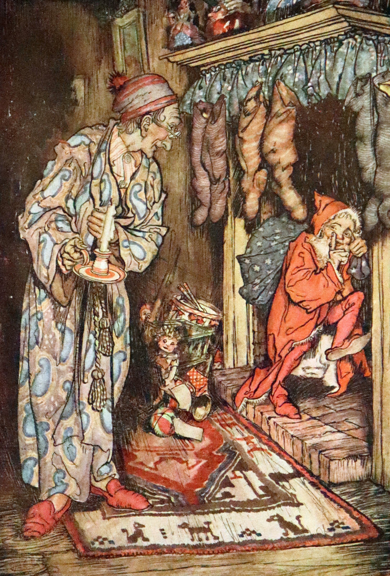 1938 Rare Book Bound by Sangorski - The NIGHT Before CHRISTMAS illustrated by Arthur Rackham.