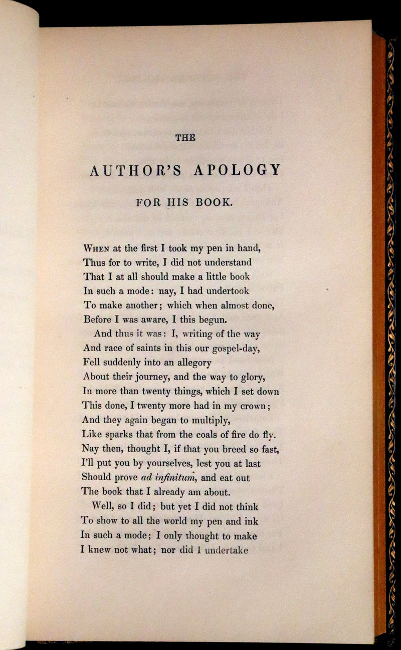 1847 Rare Victorian Book - The Pilgrim's Progress by John Bunyan. Illustrated.