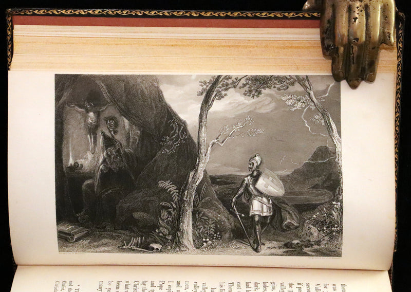1847 Rare Victorian Book - The Pilgrim's Progress by John Bunyan. Illustrated.