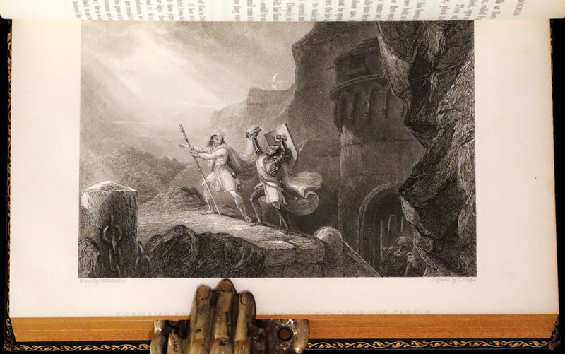 1847 Rare Victorian Book - The Pilgrim's Progress by John Bunyan. Illustrated.