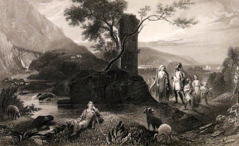 1847 Rare Victorian Book - The Pilgrim's Progress by John Bunyan. Illustrated.