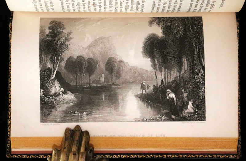 1847 Rare Victorian Book - The Pilgrim's Progress by John Bunyan. Illustrated.