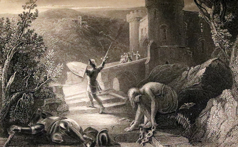 1847 Rare Victorian Book - The Pilgrim's Progress by John Bunyan. Illustrated.