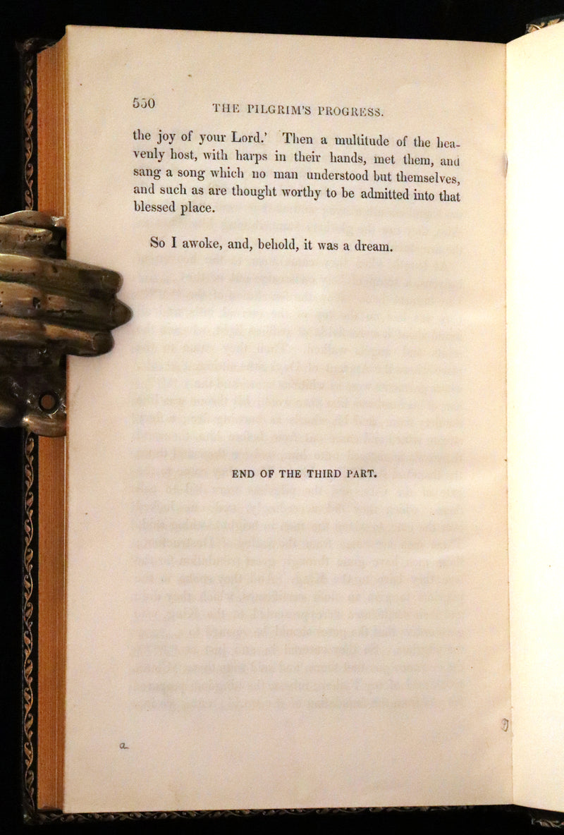 1847 Rare Victorian Book - The Pilgrim's Progress by John Bunyan. Illustrated.