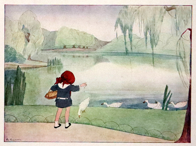 1915 Scarce First English Edition - SPRING FLOWERS by Geertruida Vogel, Illustrated by RIE CRAMER.