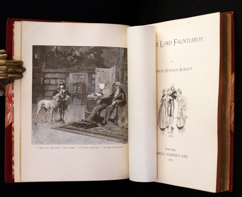 1886 Rare First Edition in a beautiful binding - Little Lord Fauntleroy by Frances Hodgson Burnett. Illustrated.