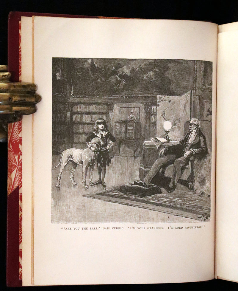 1886 Rare First Edition in a beautiful binding - Little Lord Fauntleroy by Frances Hodgson Burnett. Illustrated.