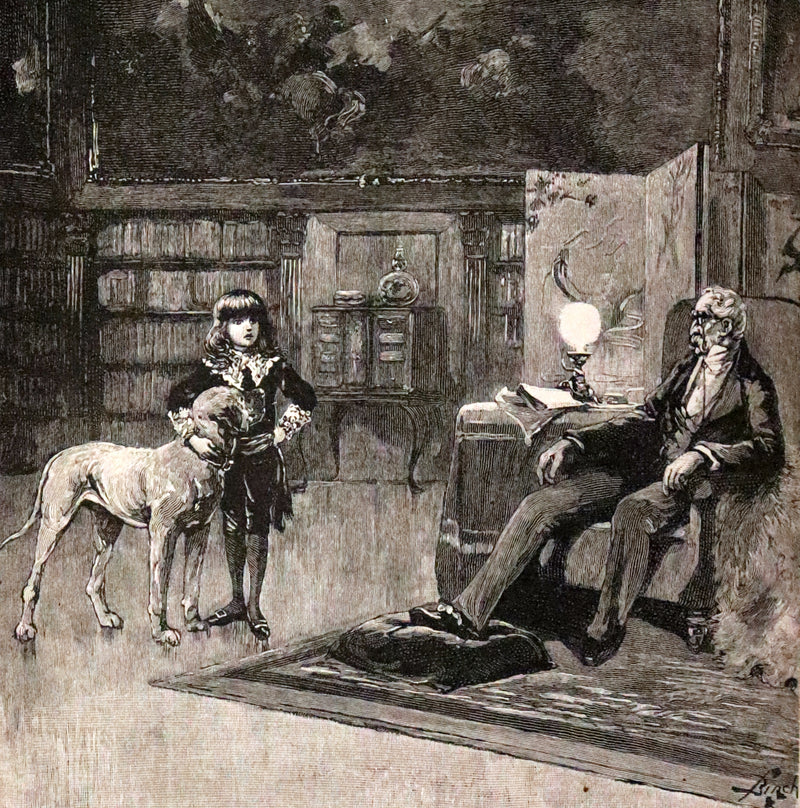 1886 Rare First Edition in a beautiful binding - Little Lord Fauntleroy by Frances Hodgson Burnett. Illustrated.